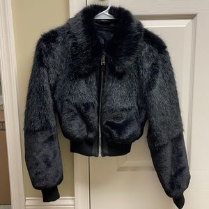 NBD faux fur bomber